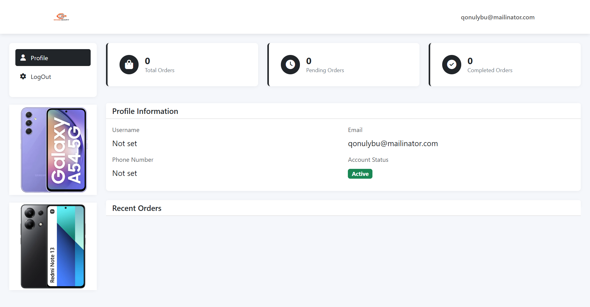 User Dashboard
